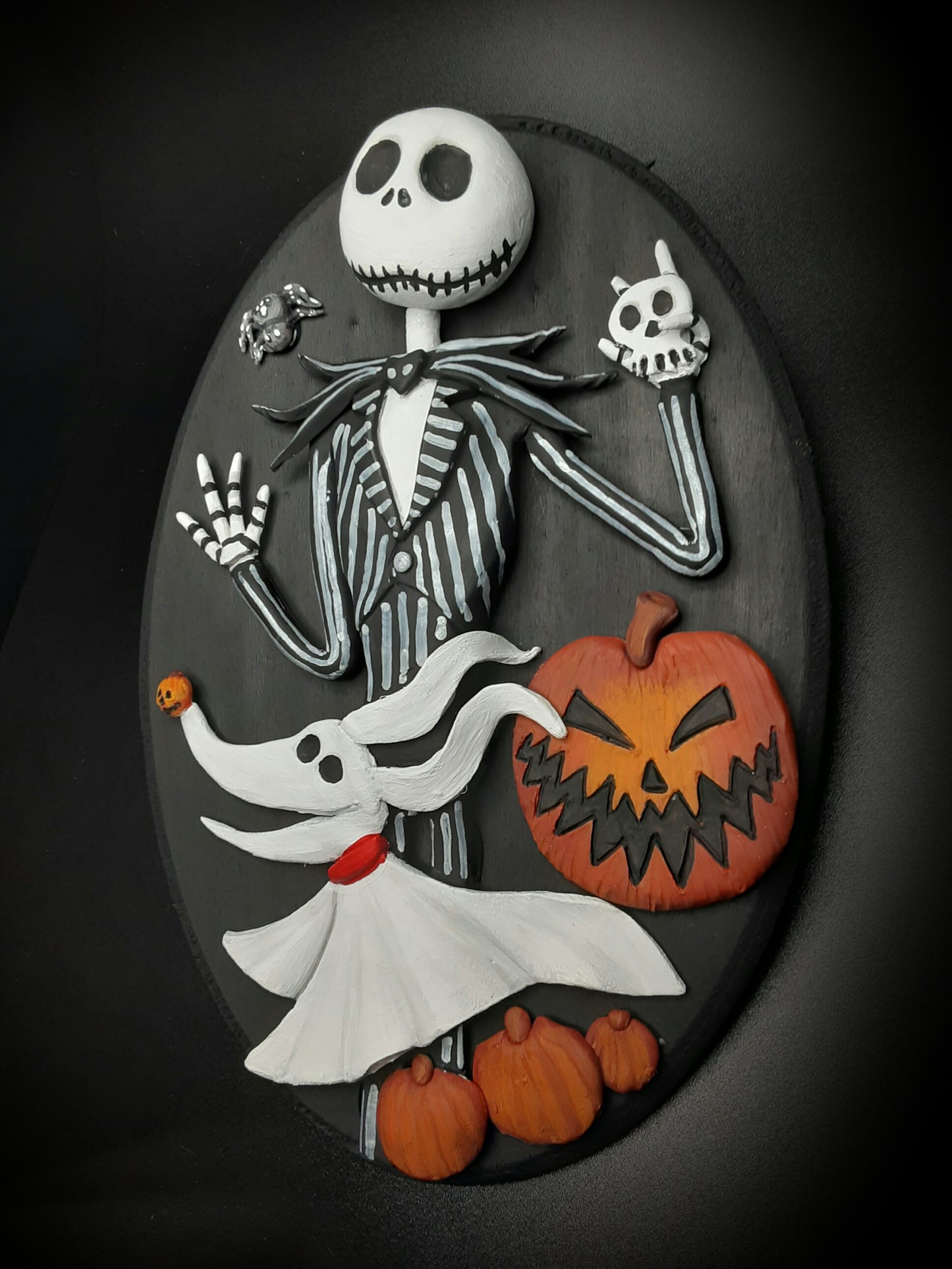 JACK SKELLINGTON & ZERO NIGHTMARE BEFORE CHRISTMAS WALL ART