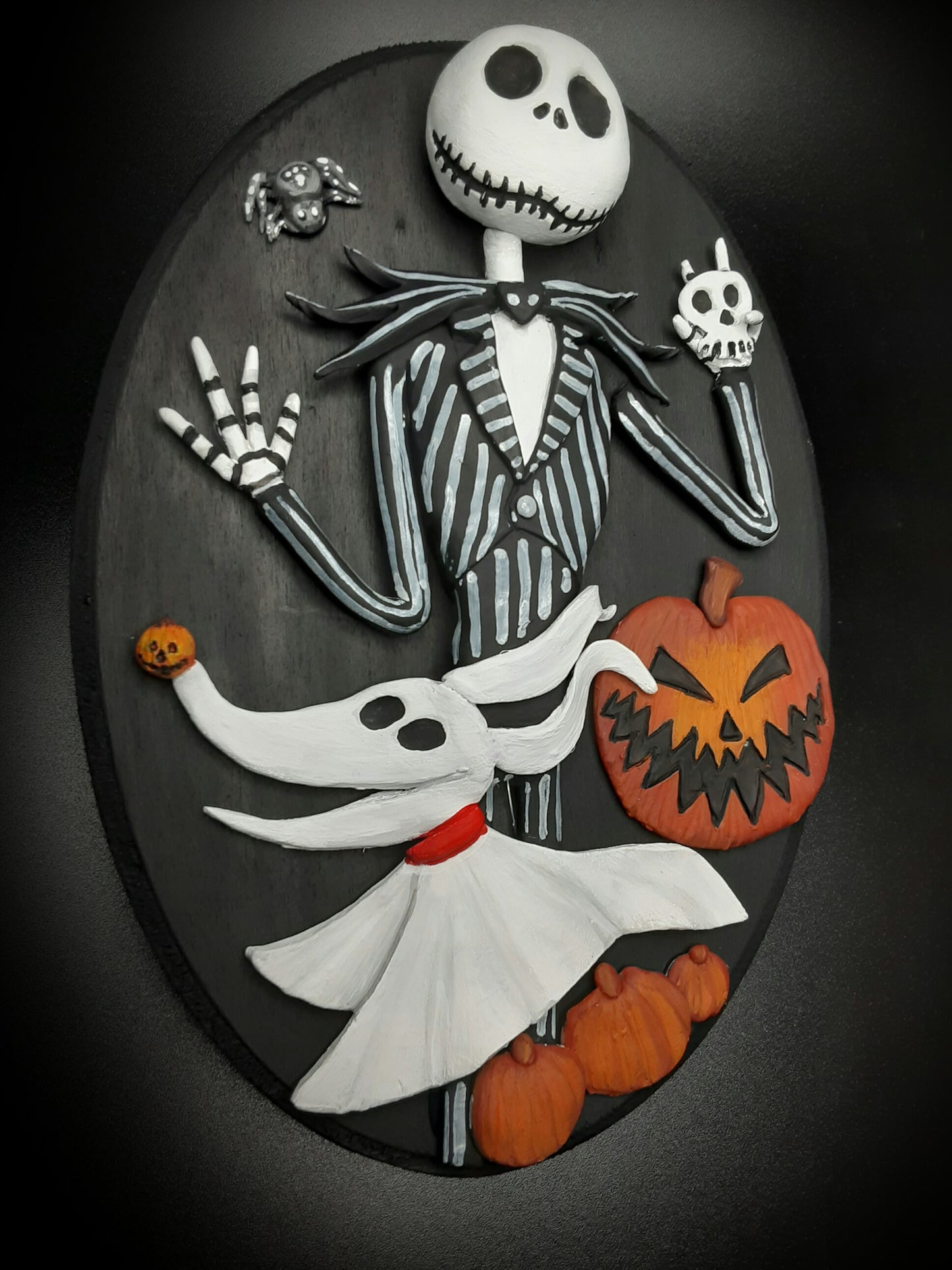 JACK SKELLINGTON & ZERO NIGHTMARE BEFORE CHRISTMAS WALL ART