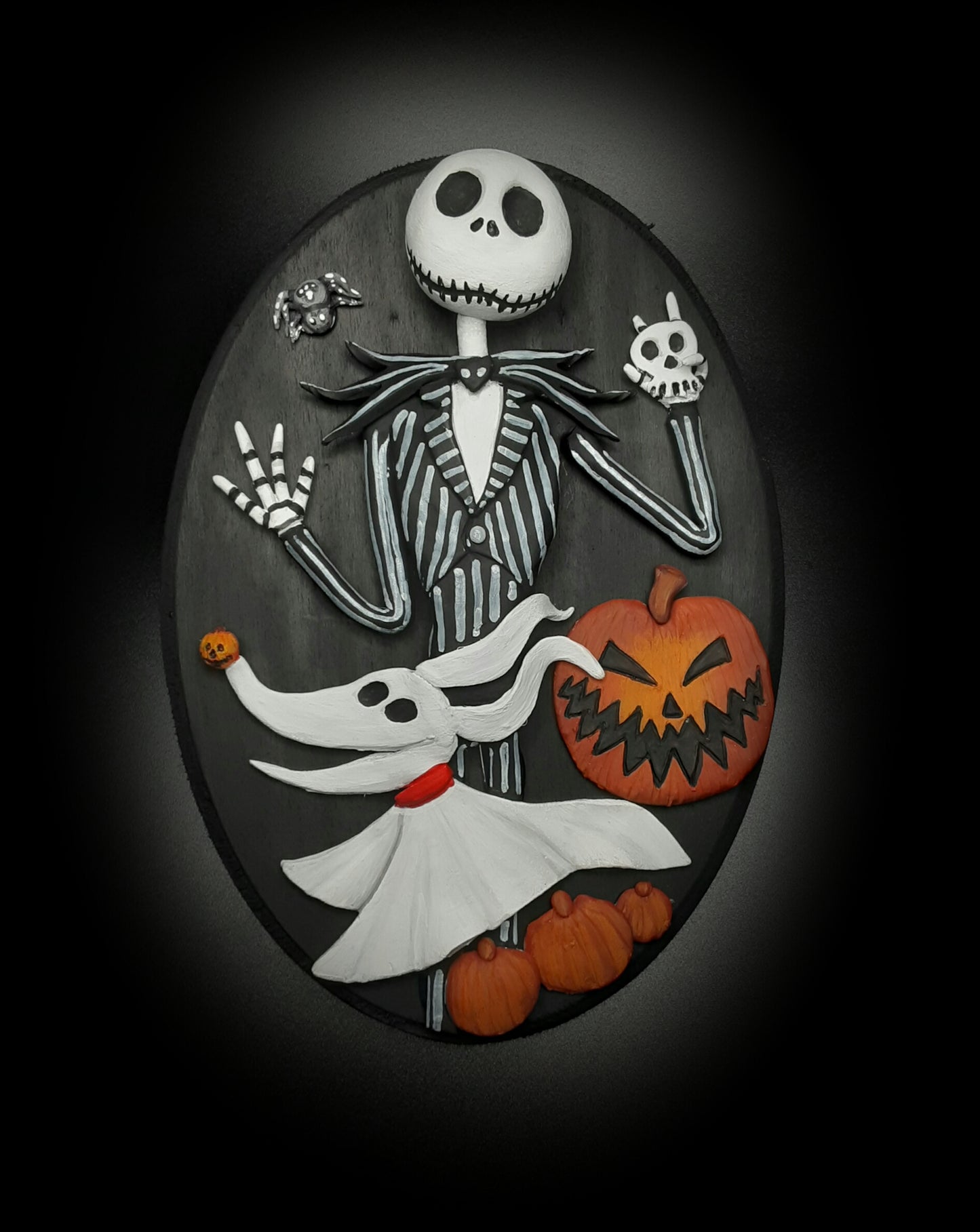 JACK SKELLINGTON & ZERO NIGHTMARE BEFORE CHRISTMAS WALL ART