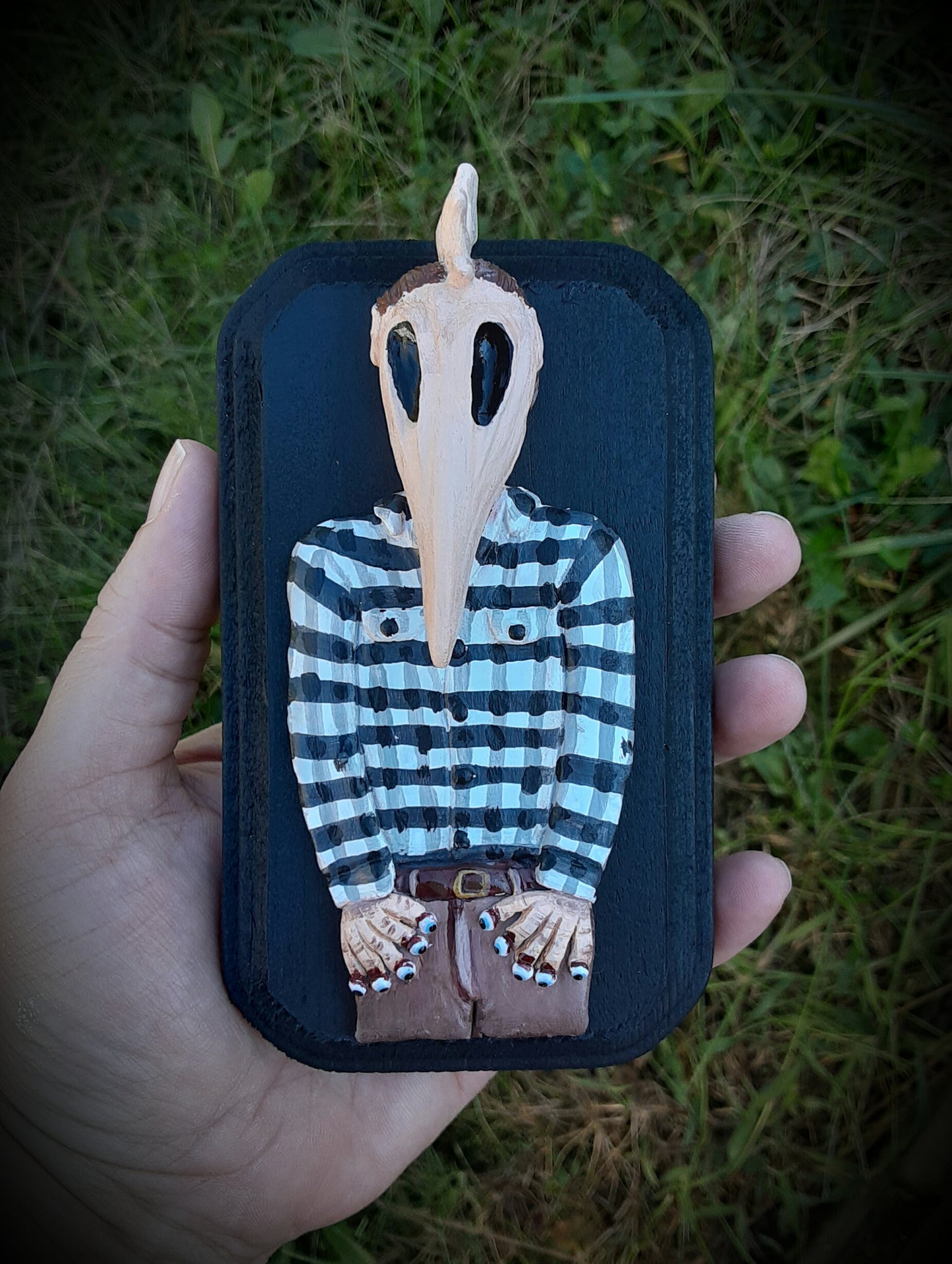 ADAM SCARY MASK BEETLEJUICE WALL ART