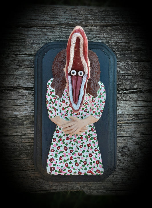 BARBARA SCARY MASK BEETLEJUICE WALL ART